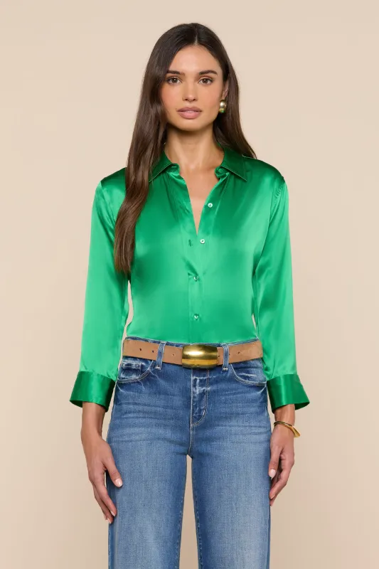 Dani 3/4 Sleeve Blouse made by L'AGENCE
