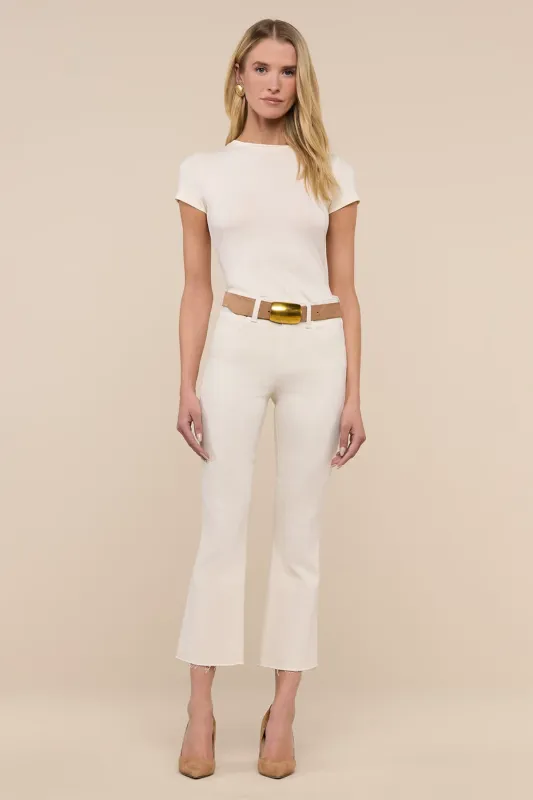 Kendra High Rise Crop Flare made by L'AGENCE