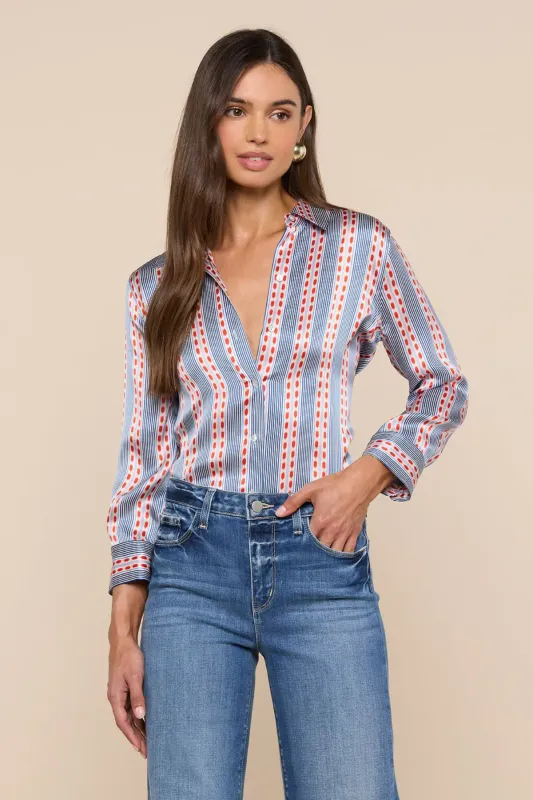 Dani 3/4 Sleeve Blouse made by L'AGENCE