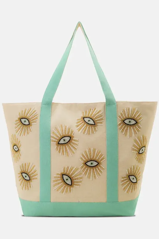 Mystic Protection Evil Eye Boat Tote made by America & Beyond
