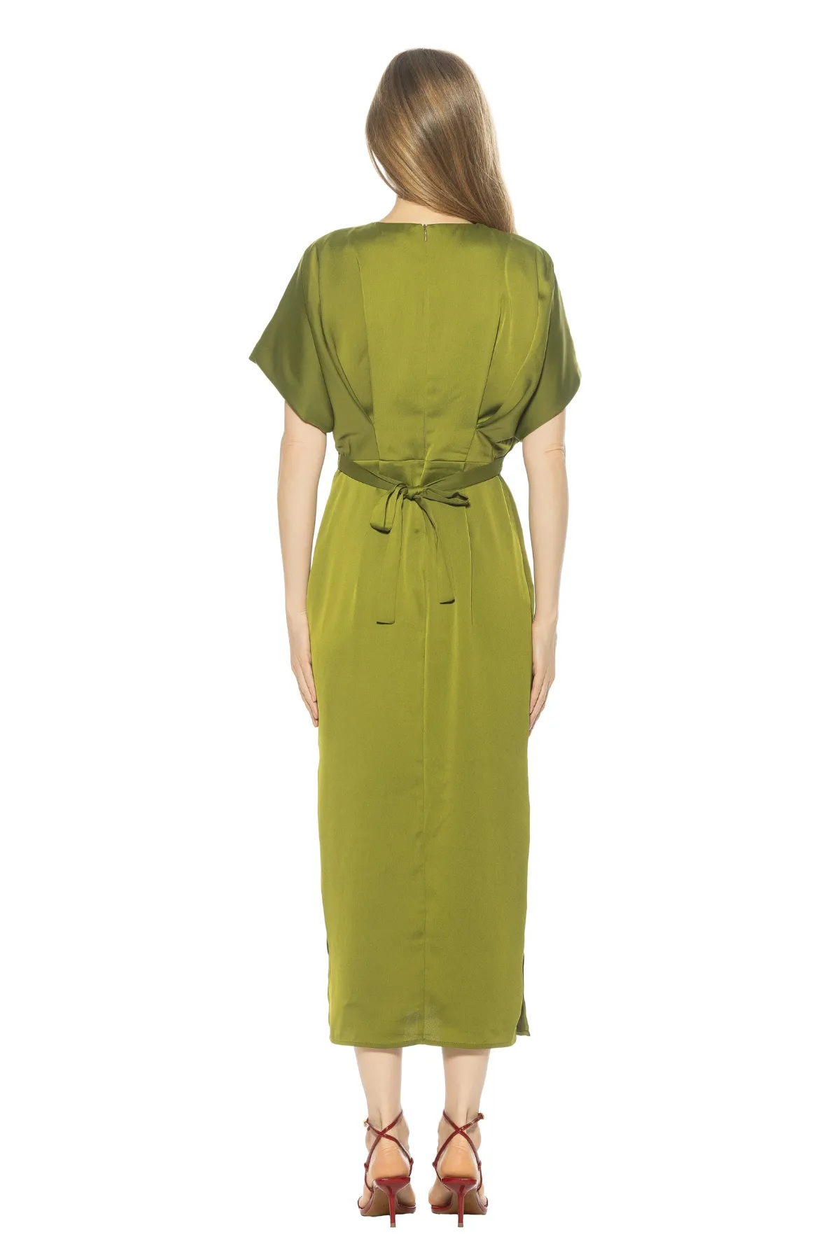 Draped Sleeve Midi Dress sold by French Cuff product image thumbnail 3