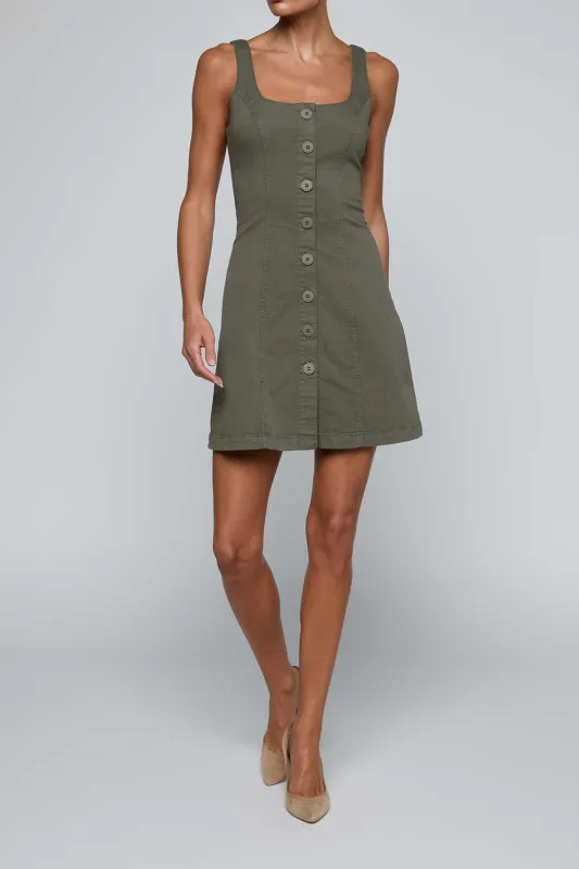 Maris A-Line Button Front Dress made by L'AGENCE