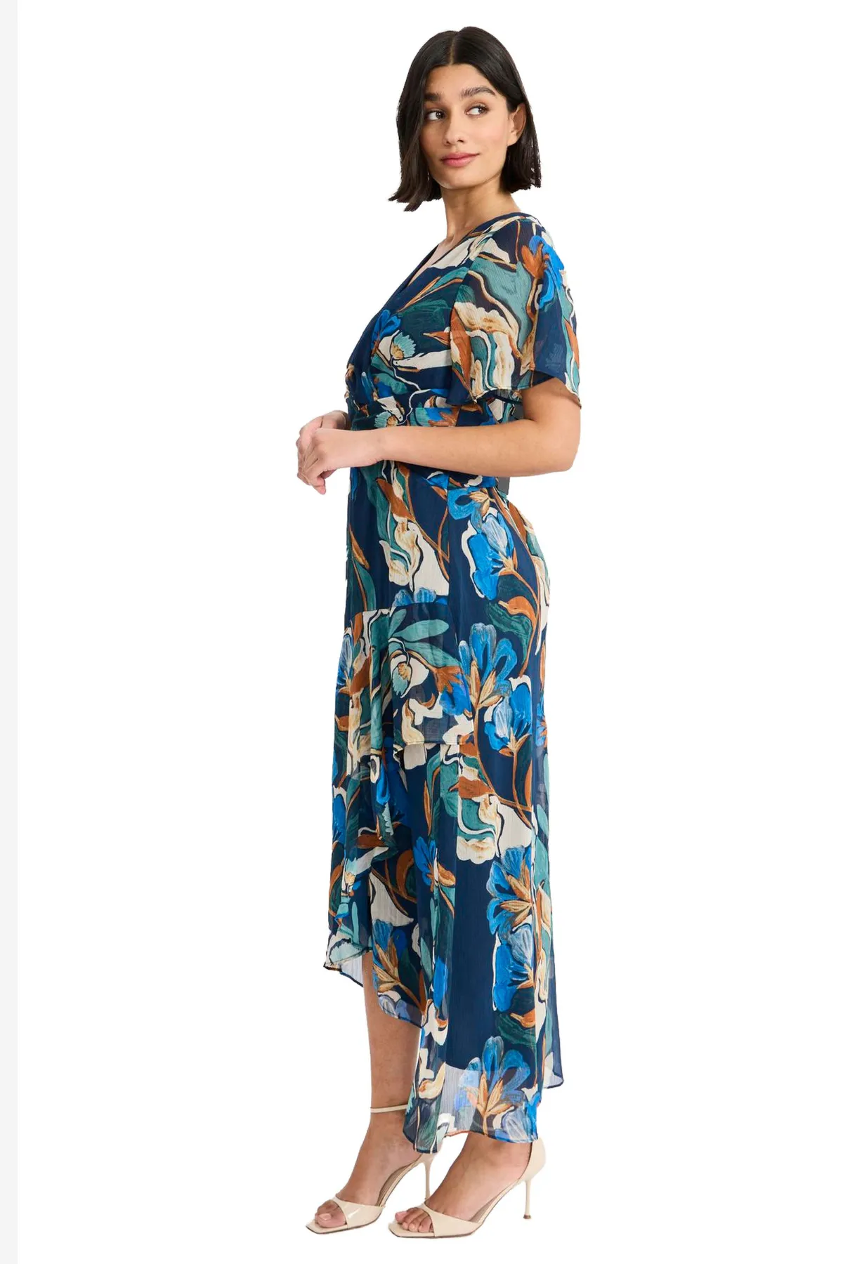 Short Sleeve Printed Midi Dress sold by French Cuff product image thumbnail 3