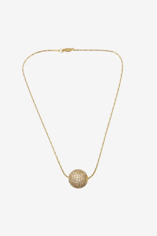 Disco Ball Necklace made by French Cuff