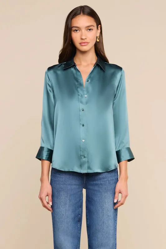 Dani 3/4 Sleeve Blouse made by L'AGENCE
