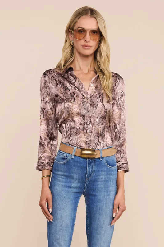 Dani 3/4 Sleeve Blouse made by L'AGENCE