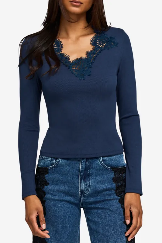 Lady Lace Combo Top made by Generation Love