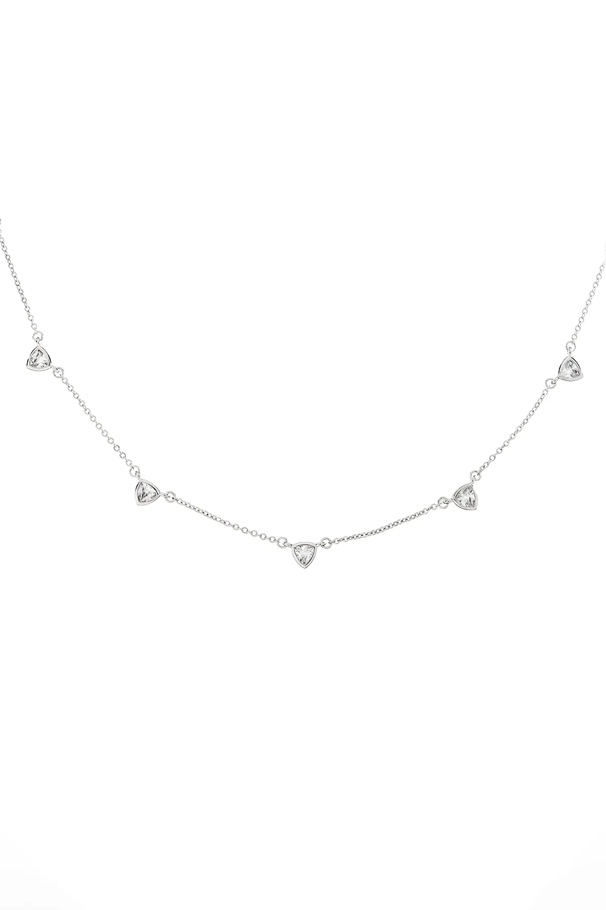 Silver CS Drop Necklace sold by French Cuff