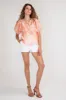 Aliya Top - Peach/Ivory sold by French Cuff