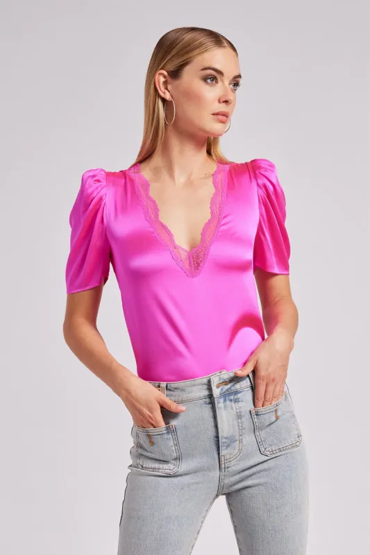 Mona Lace Combo Blouse sold by French Cuff