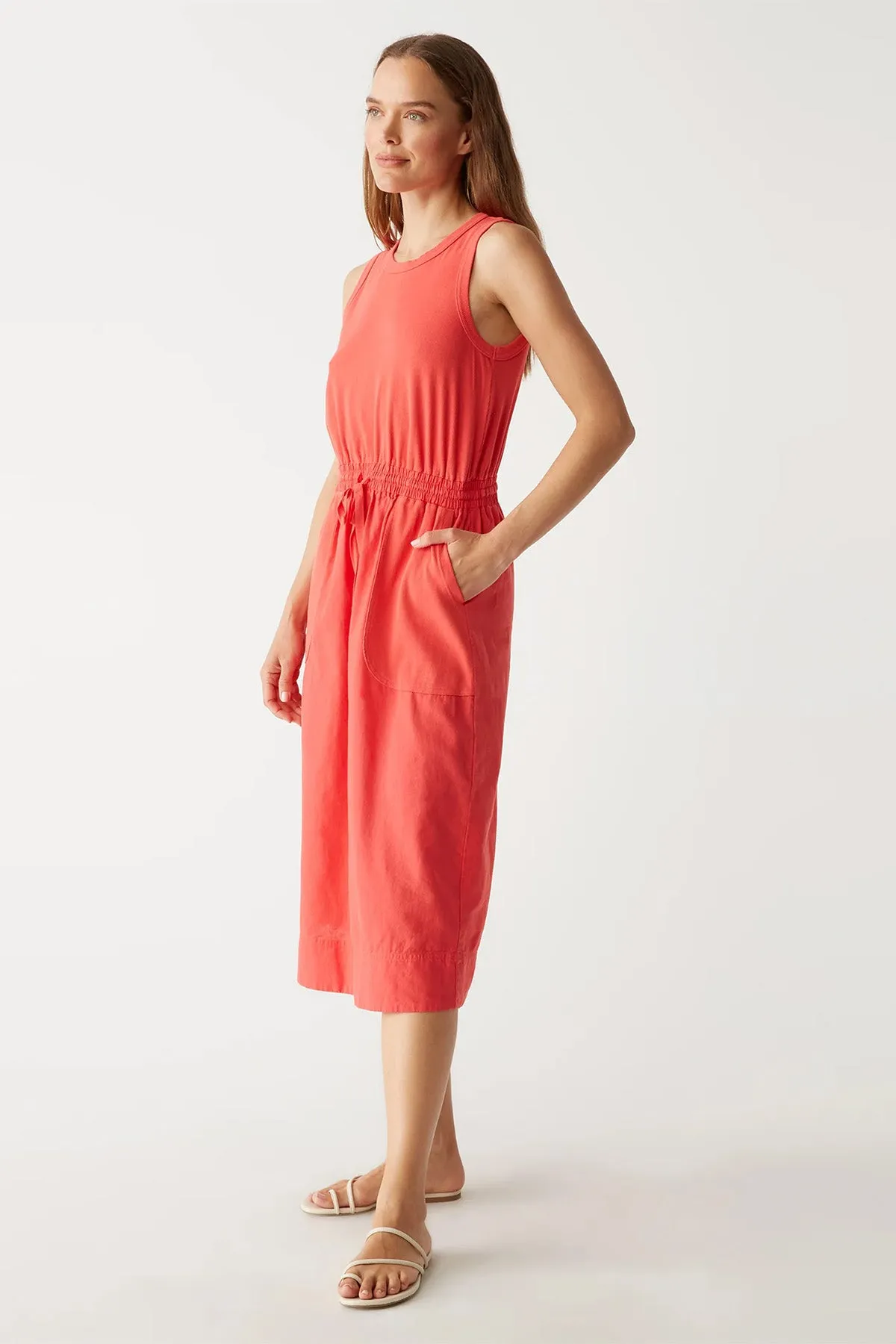 Wilhelmina Rib Mixed Midi Dress sold by French Cuff product image thumbnail 2