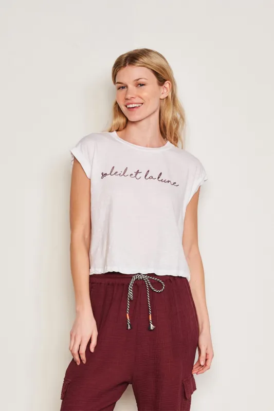 La Lune Muscle Tank sold by French Cuff