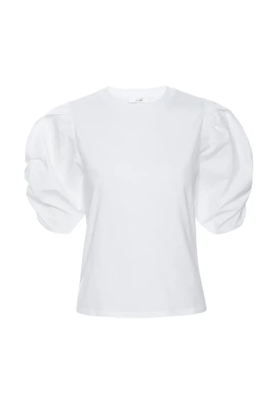 Pleated Puff Sleeve Tee sold by French Cuff