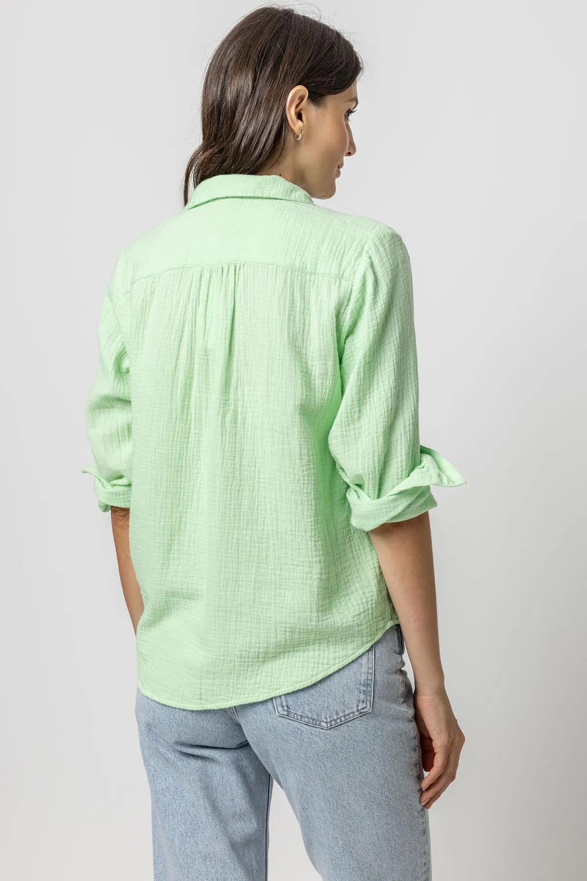 Long Sleeve Gauze Button Down sold by French Cuff product image thumbnail 2