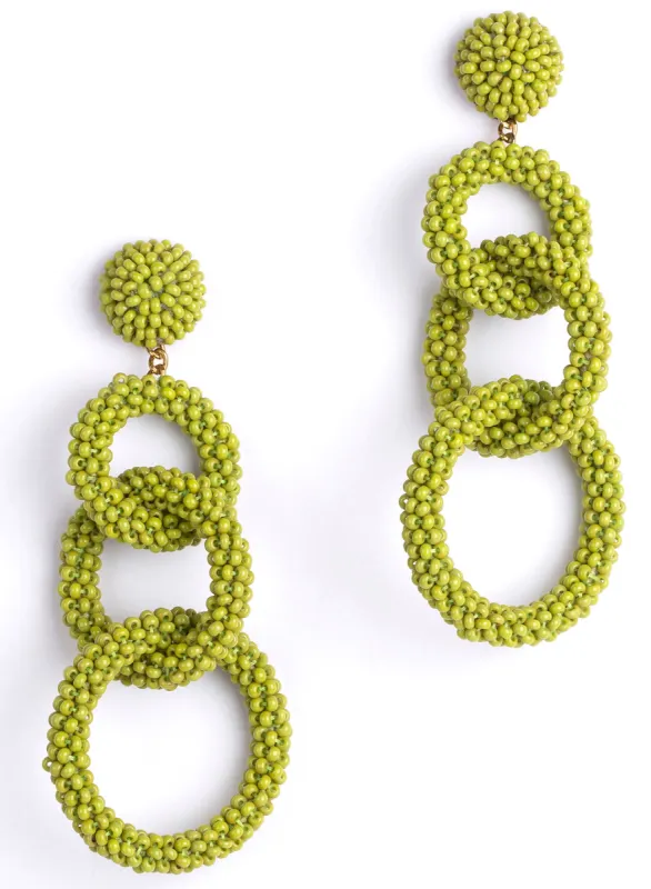 Ember Earring - Chartreuse sold by French Cuff