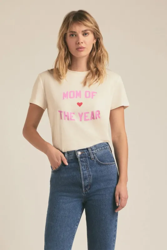 Mom of the Year Tee - Gardenia sold by French Cuff