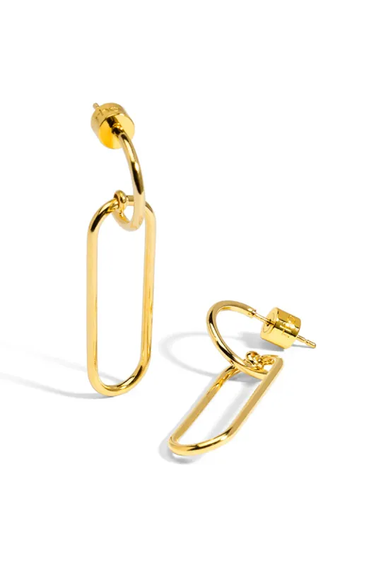 Paperclip Drop Earrings sold by French Cuff