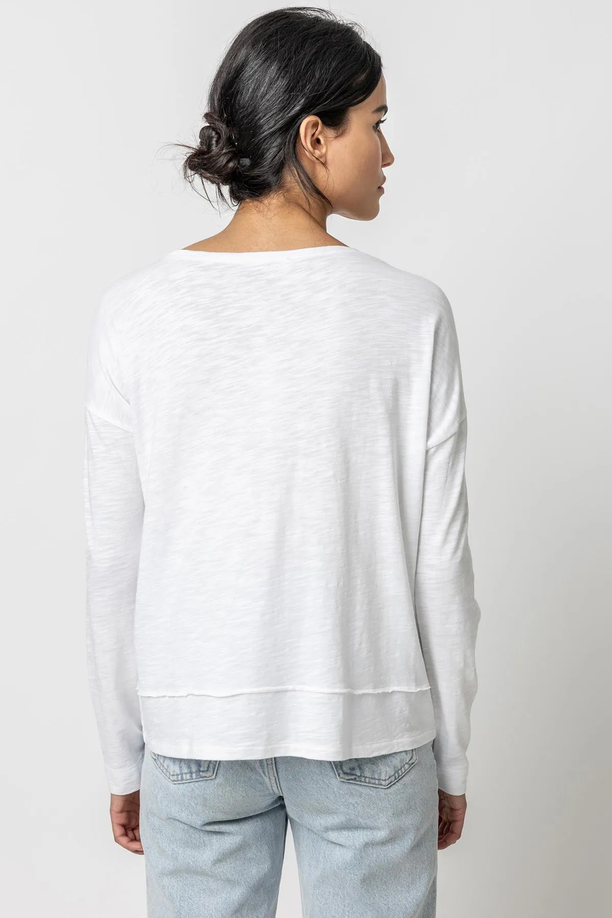Wide Hem Drop Shoulder Boatneck sold by French Cuff product image thumbnail 2