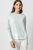 Wide Hem Drop Shoulder Boatneck sold by French Cuff