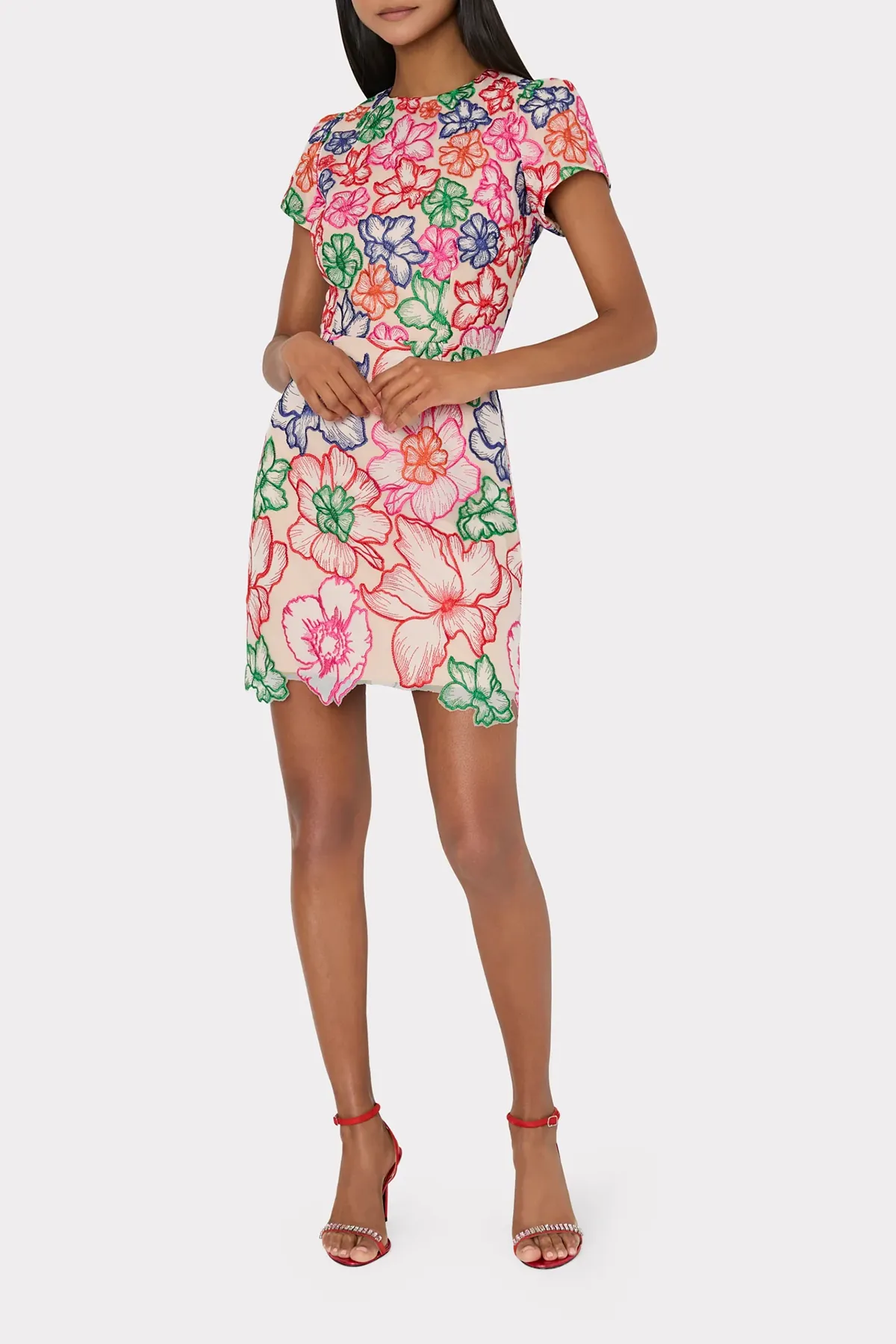 Kyla Cascading Floral Embroidered Dress sold by French Cuff product image thumbnail 2