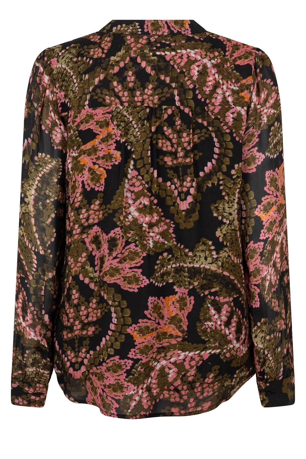 V-Neck Global Flower Blouse sold by French Cuff product image thumbnail 3