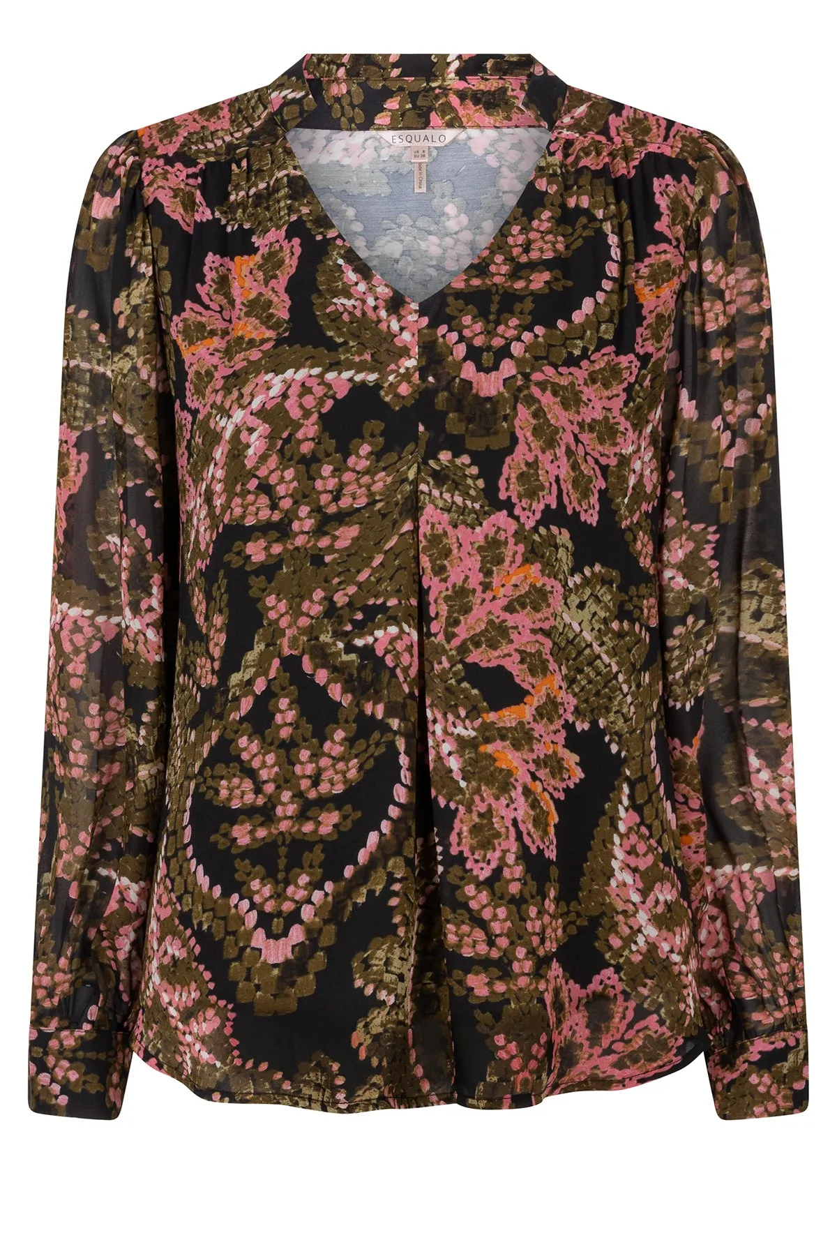 V-Neck Global Flower Blouse sold by French Cuff product image thumbnail 2