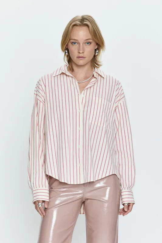 Sloane Top- Rose Multi Stripe sold by French Cuff