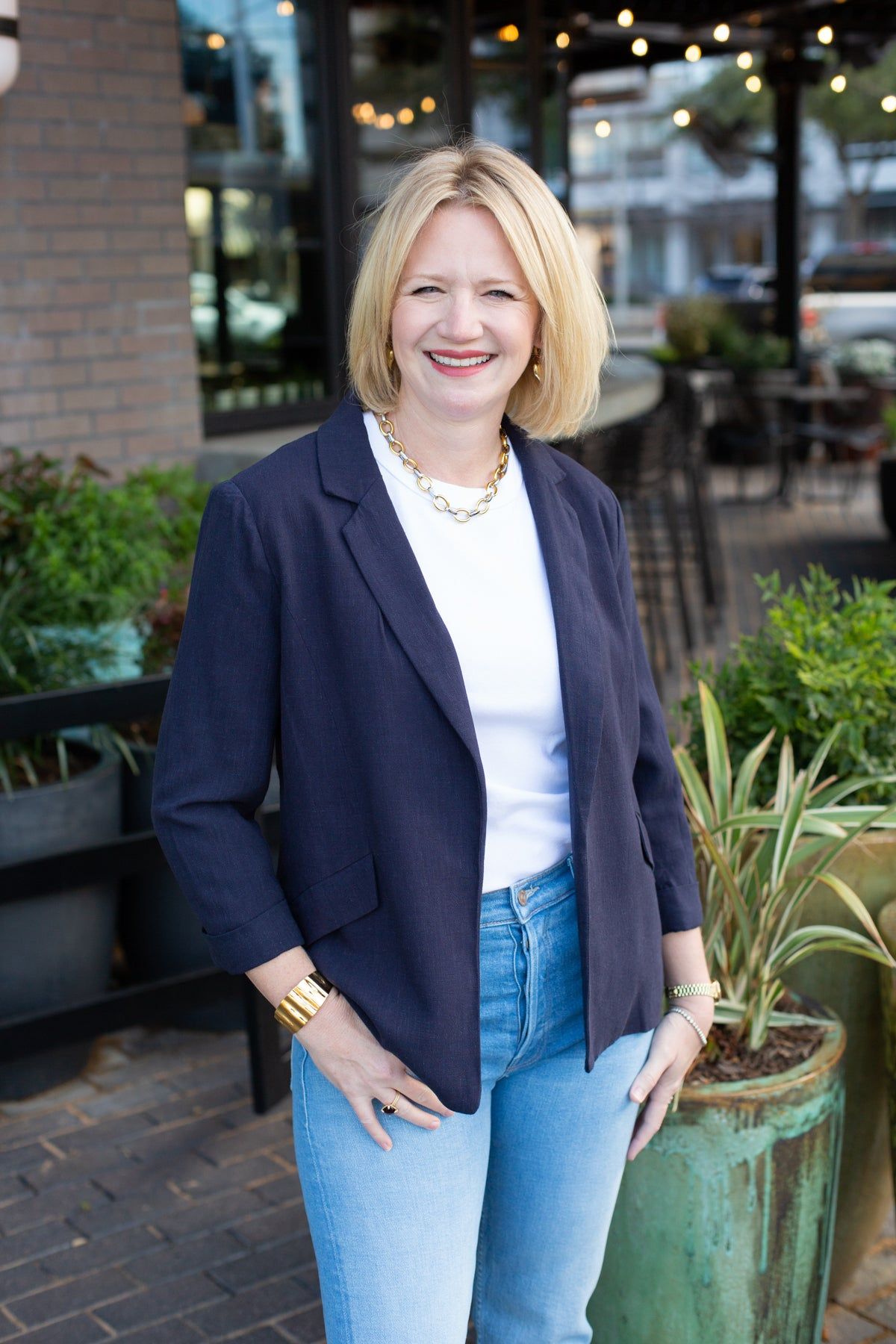 3/4 Sleeve Blazer sold by French Cuff