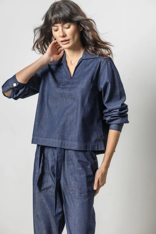 Denim Collared Shirt sold by French Cuff
