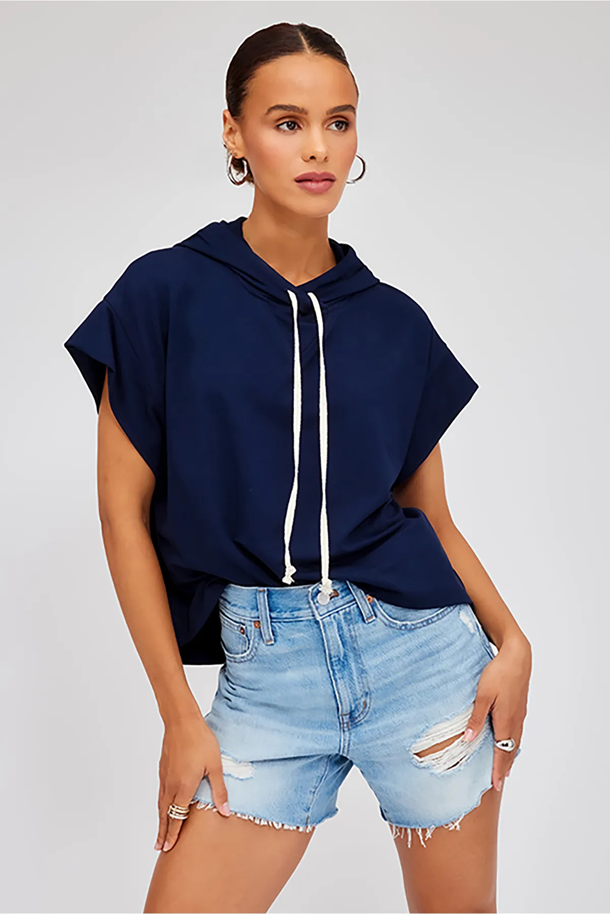 Short Sleeve Hoodie sold by French Cuff