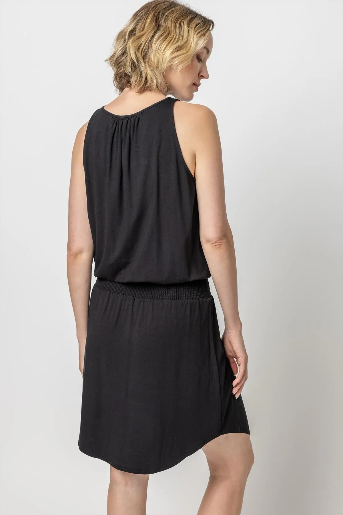 Smocked Crewneck Dress sold by French Cuff product image thumbnail 2