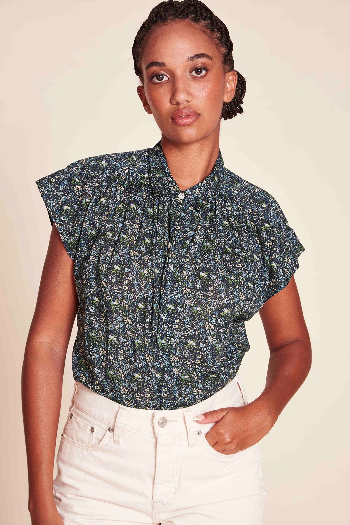 Della Shirt- Chesapeake Ditsy sold by French Cuff product image thumbnail 2