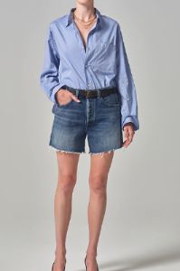 Kayla Shirt - Blue End on End sold by French Cuff
