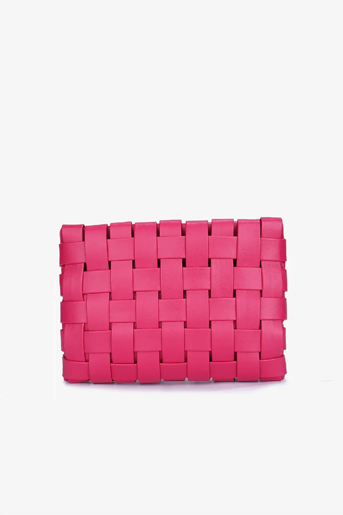 Lindy Clutch Woven Large - Magenta sold by French Cuff