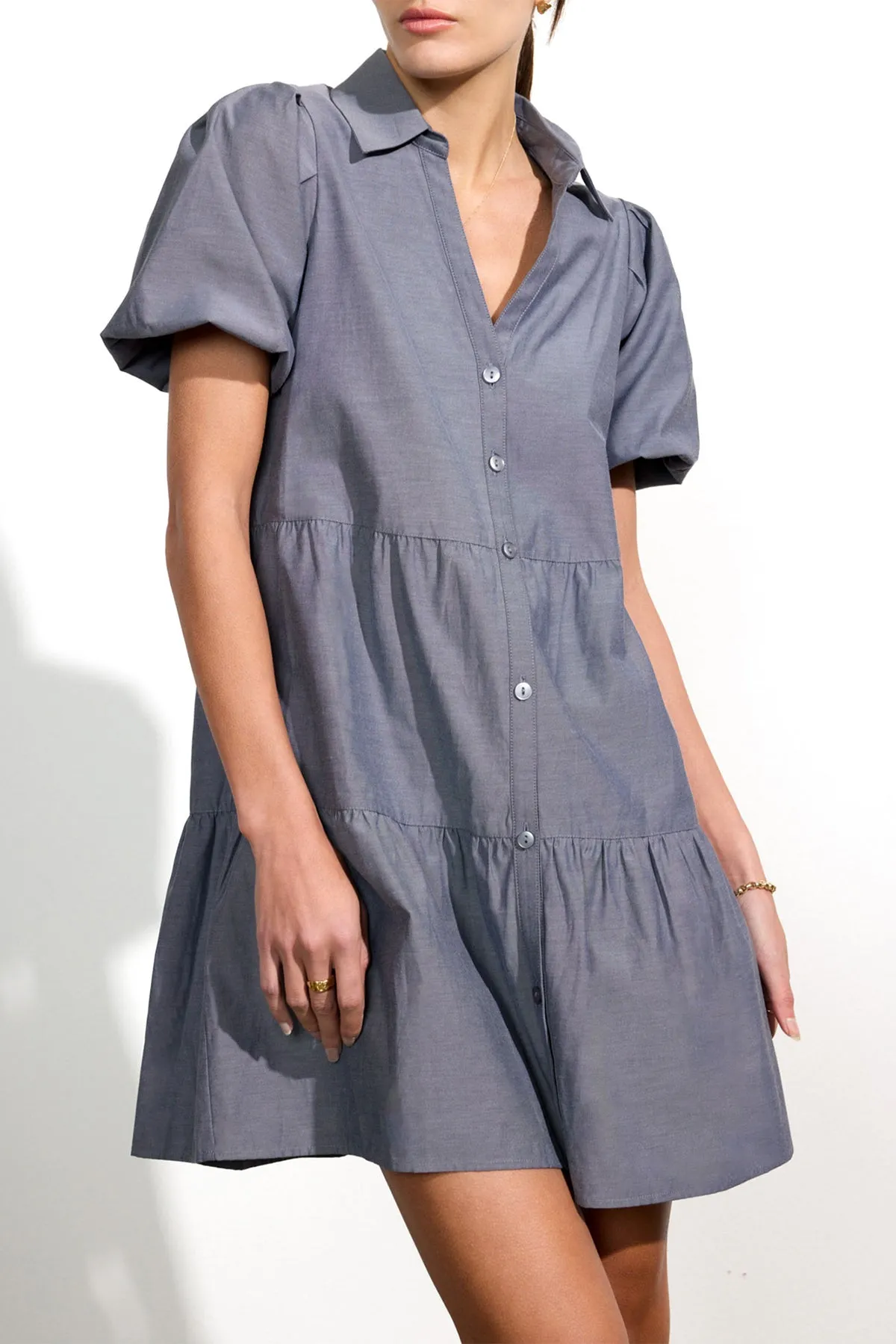 Havana Mini Dress - Washed Slate sold by French Cuff