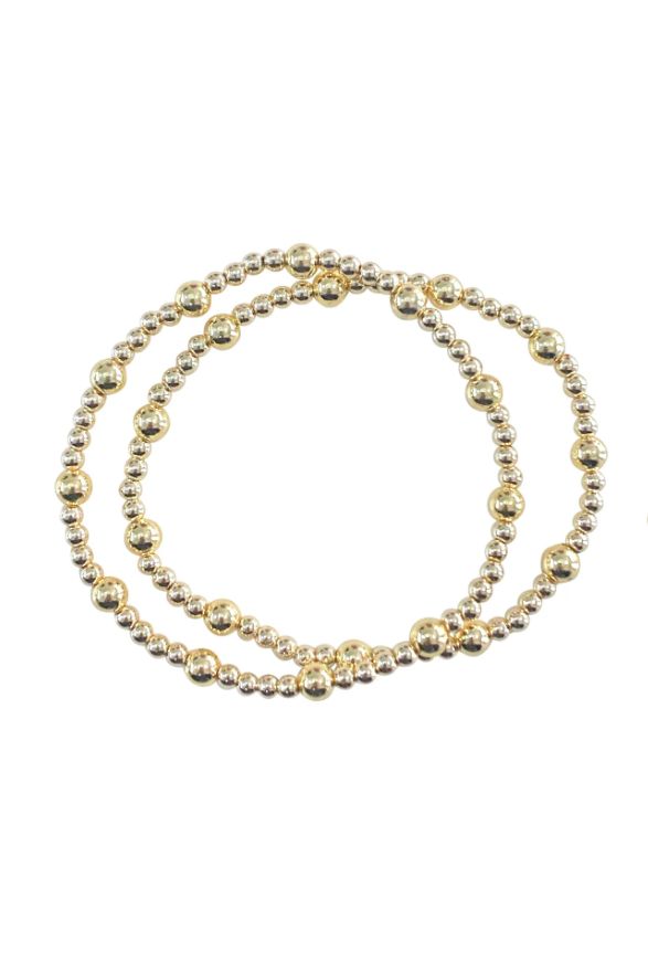 Double Bracelet Mix Stack sold by French Cuff