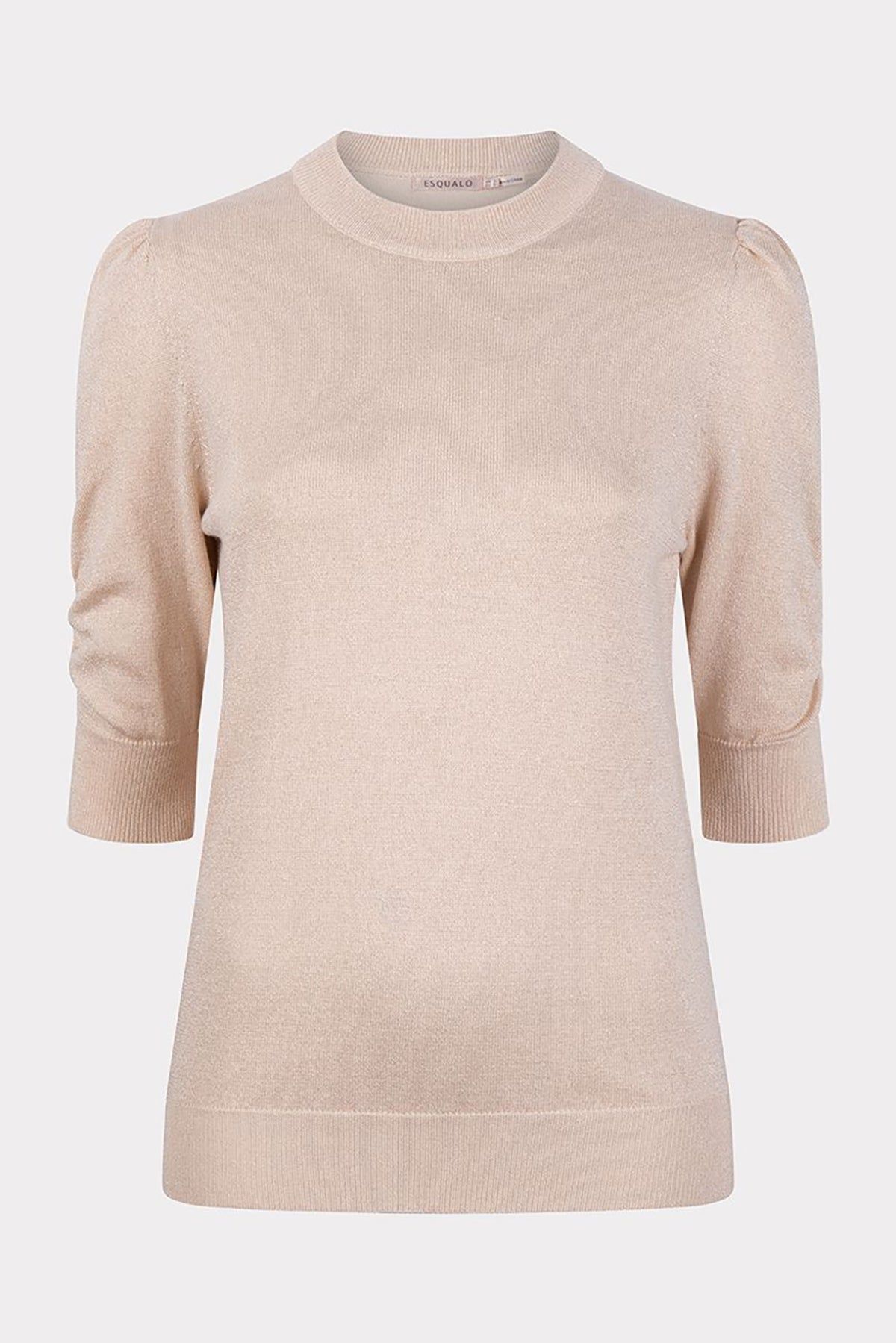 Short Sleeve Lurex Sweater Top sold by French Cuff