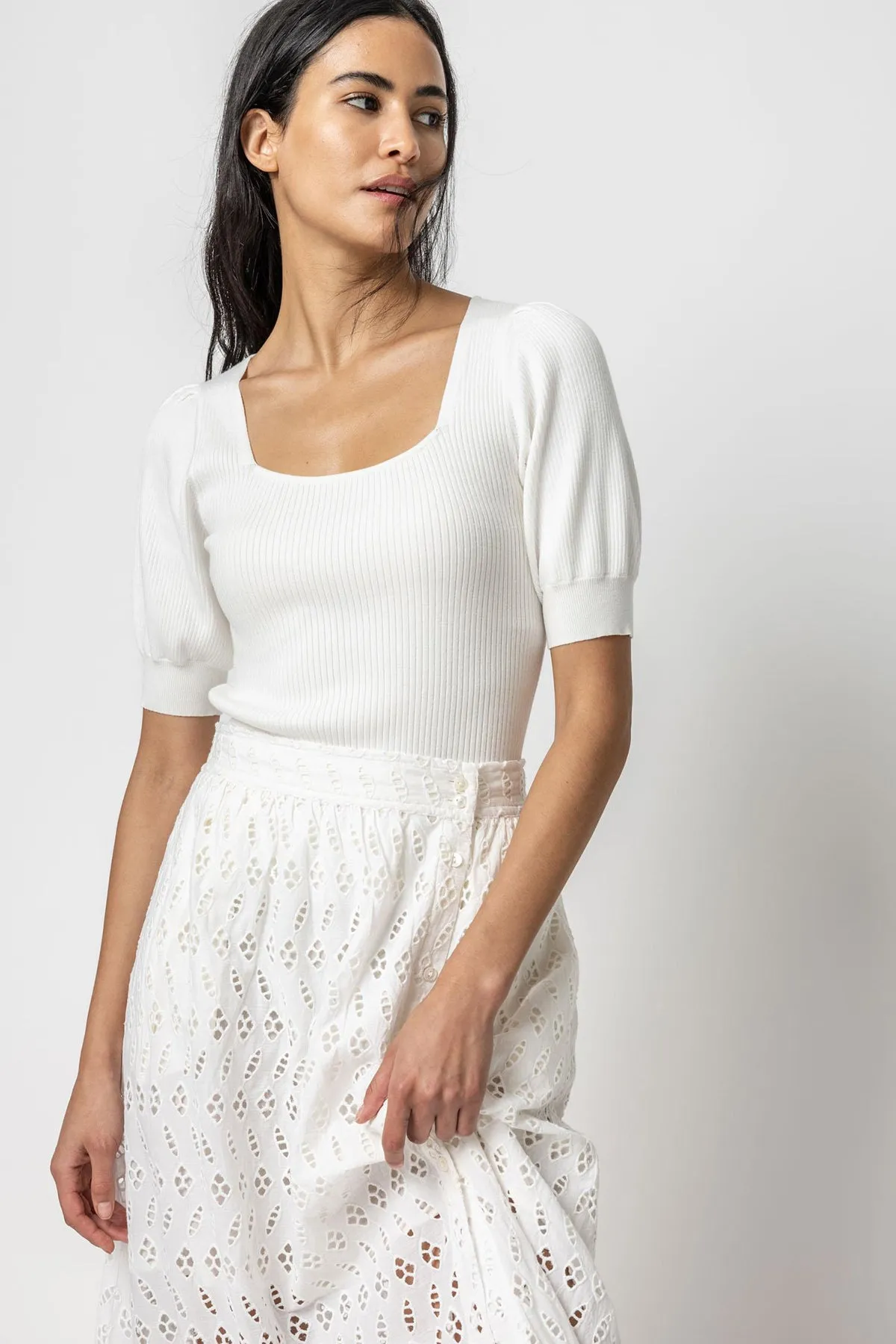 Full Sleeve Square Neck Sweater sold by French Cuff