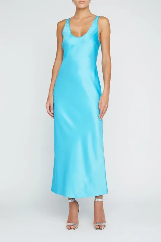 Akiya Tank Dress - Blue Atoll sold by French Cuff
