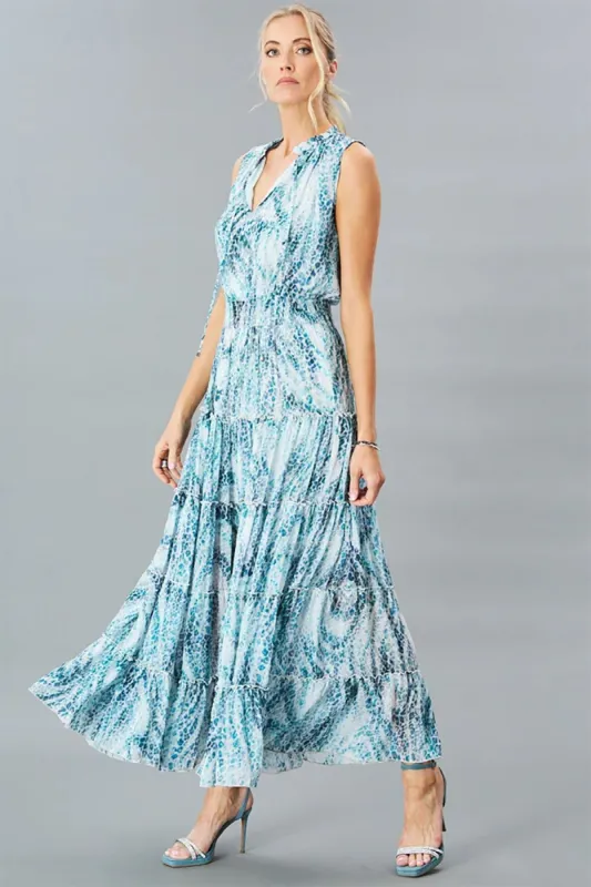 Leopard Swirl Tiered Maxi sold by French Cuff