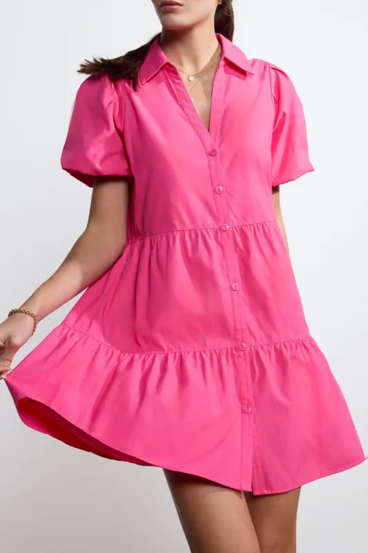 Havana Mini Dress- Hot Pink sold by French Cuff