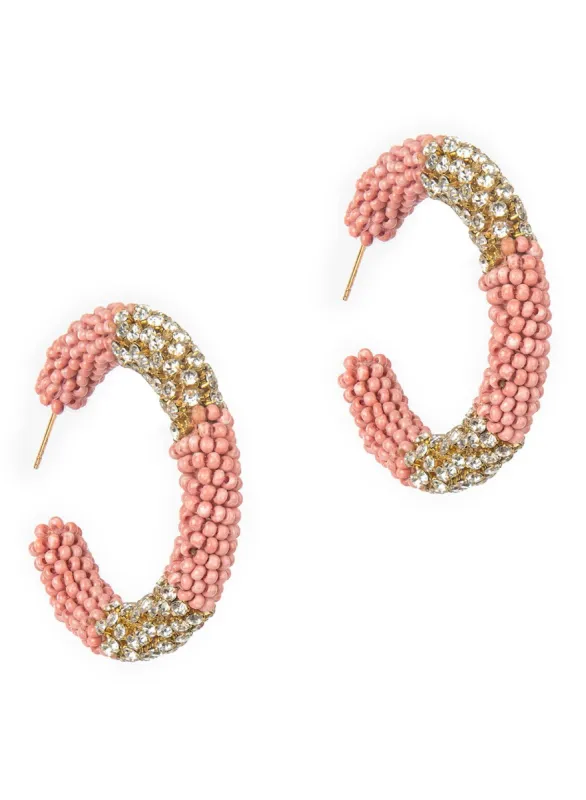 Lana Earrings - Pink sold by French Cuff