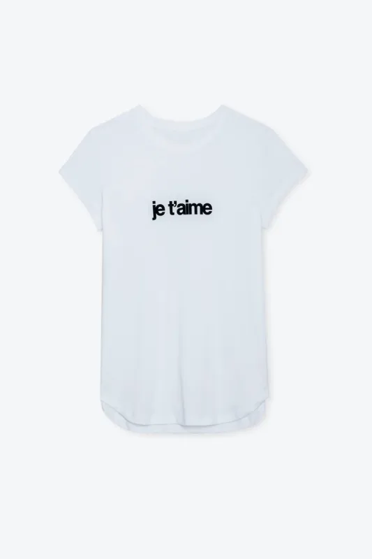 Woop Floc Je T'aime Tee sold by French Cuff