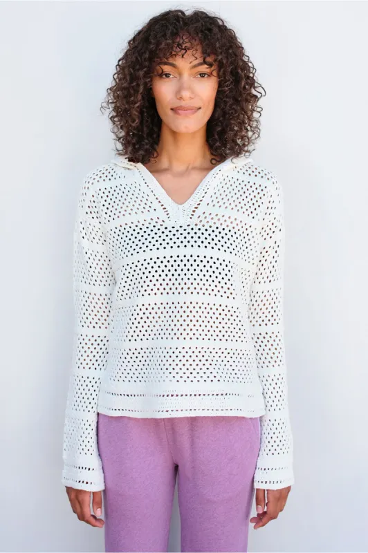 Crochet Beach Hoodie sold by French Cuff