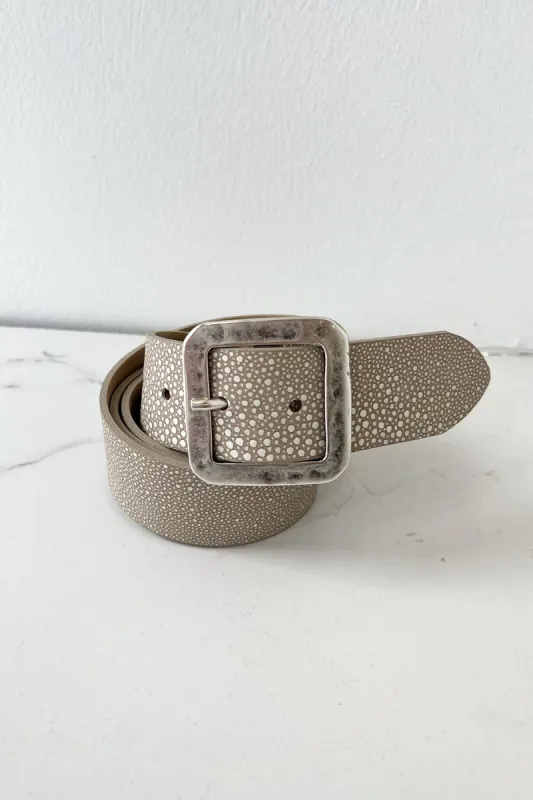StingRay Belt Silver Buckle sold by French Cuff