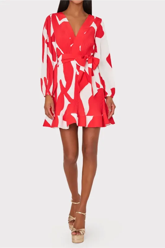 Liv Grand Foliage Pleated Dress sold by French Cuff