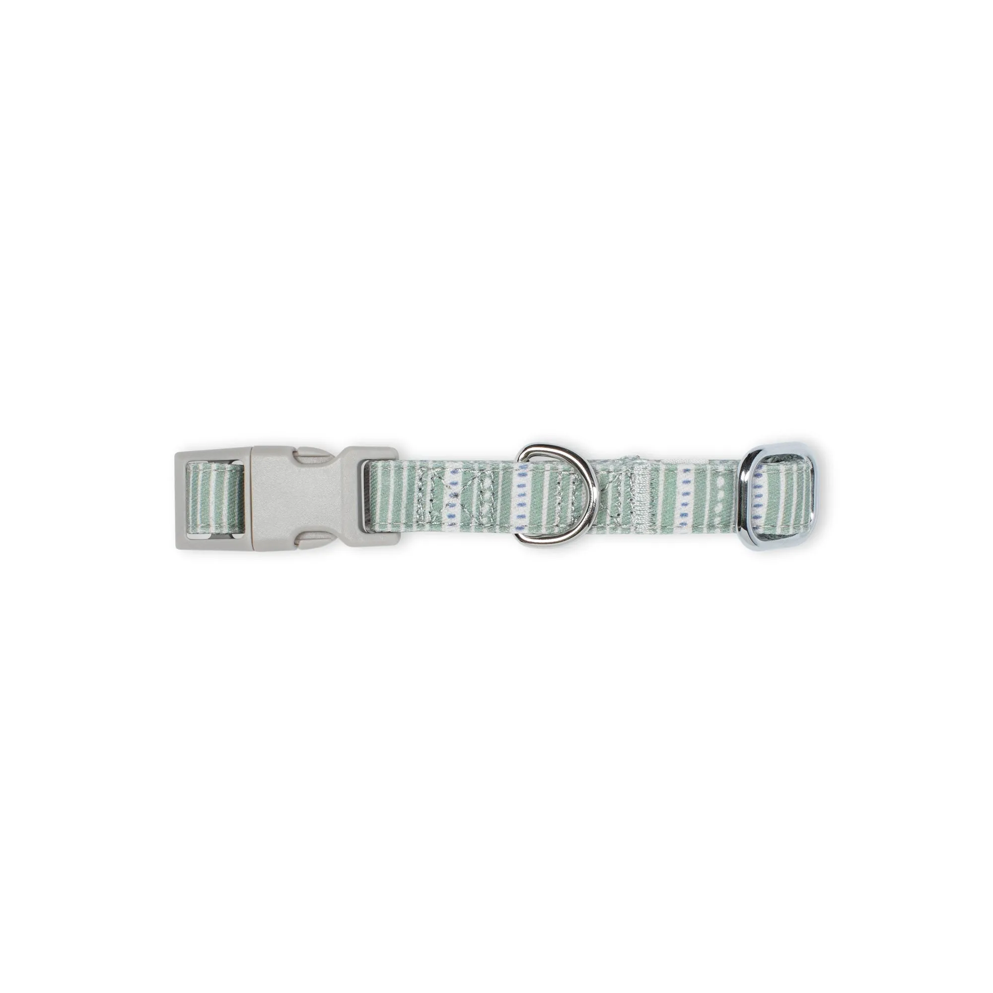 Block Stripe Dusty Sage Dog Collar - pack of 2 sold by Fringe Studio product image thumbnail 3