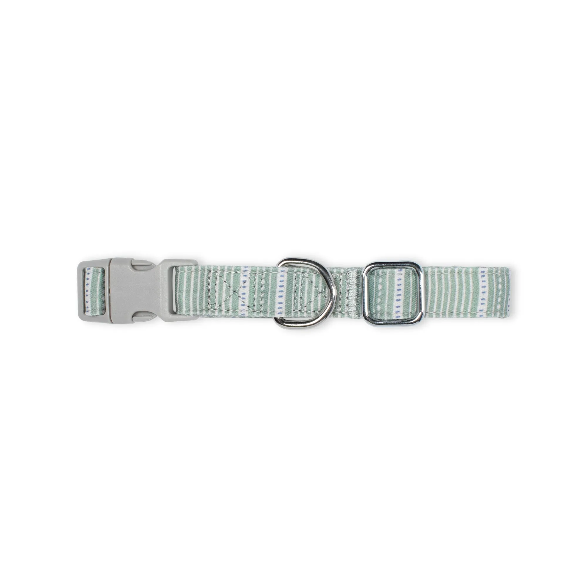 Block Stripe Dusty Sage Dog Collar - pack of 2 sold by Fringe Studio product image thumbnail 2
