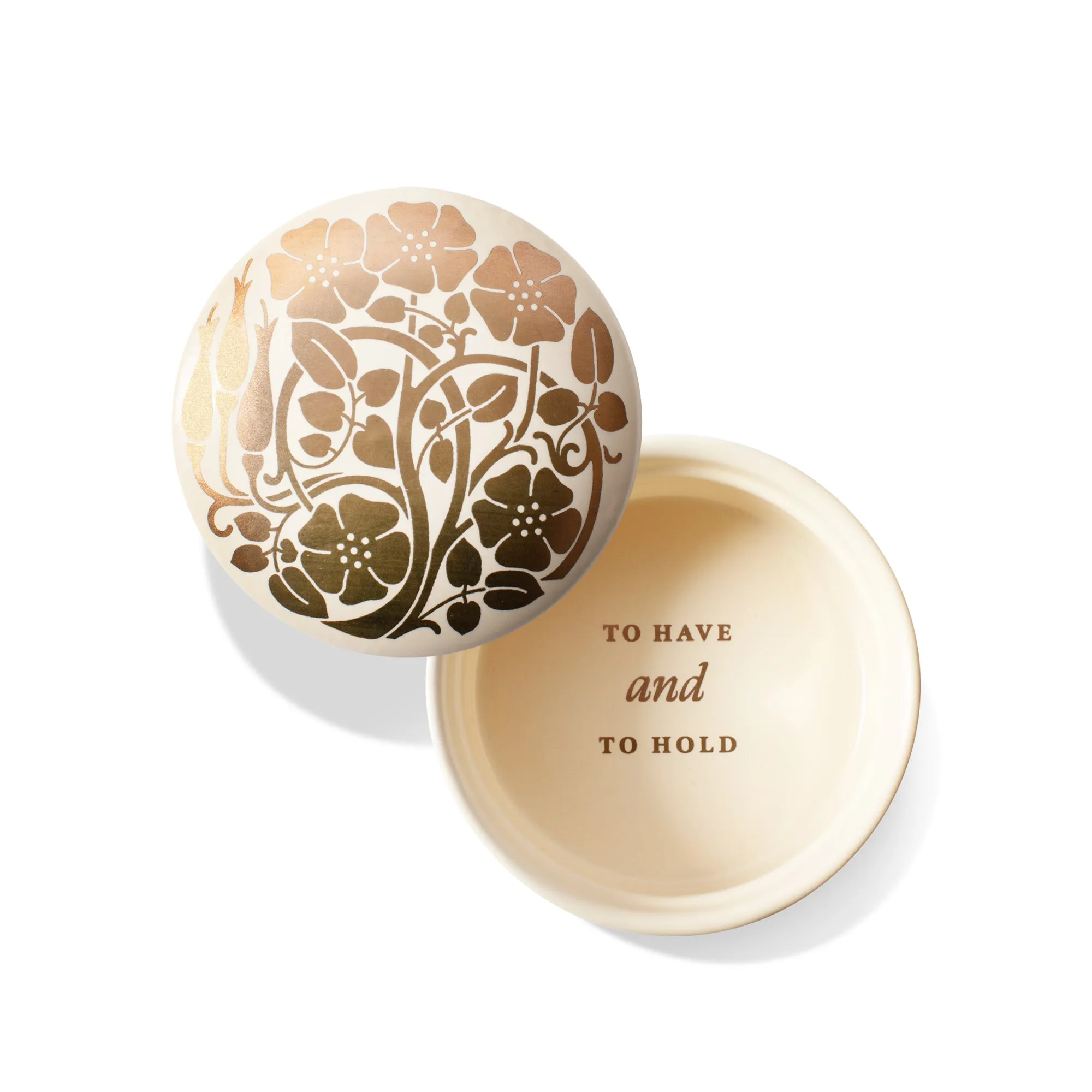 Deco Floral Round Trinket Box - pack of 4 sold by Fringe Studio