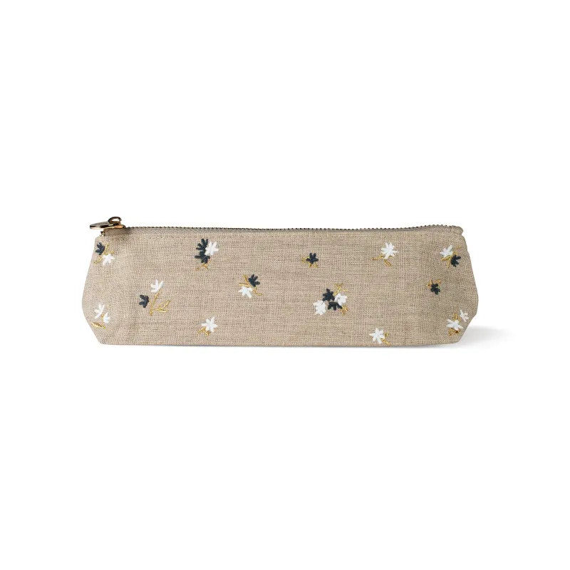 Ditsy Flat Bottom Pencil Pouch - pack of 4 sold by Fringe Studio